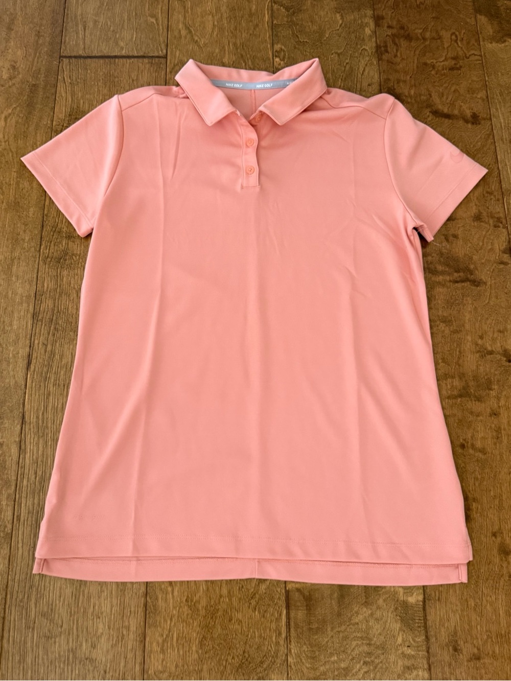 Nike Women’s Dri-FIT Coral Pink Golf Polo size M